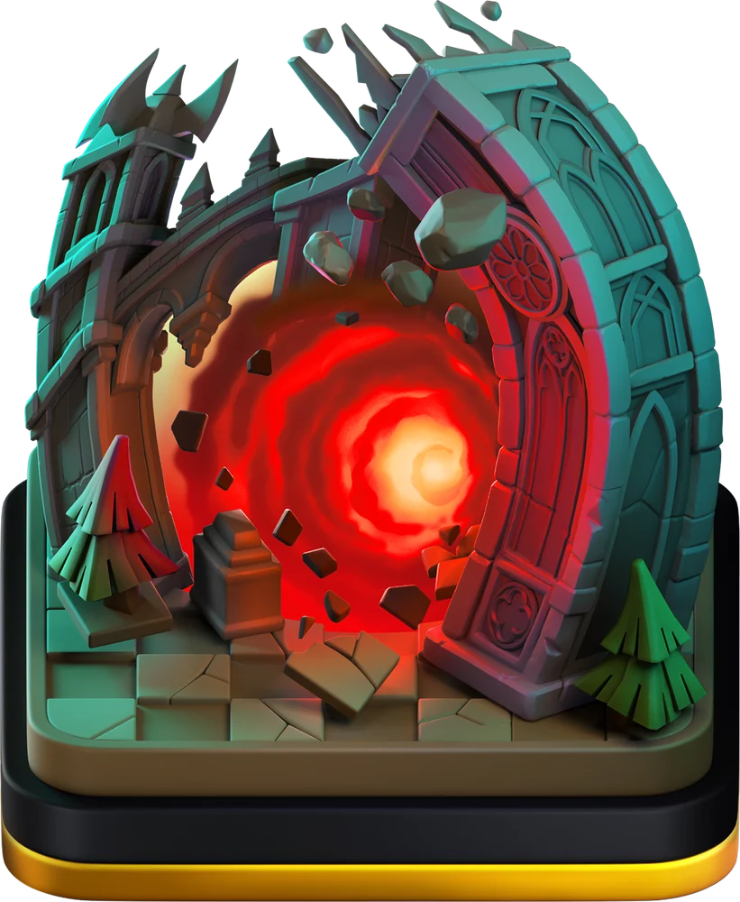 منظره Cosmic Portals فصل اکتبر ۲۰۲۶ کلش آف کلنز