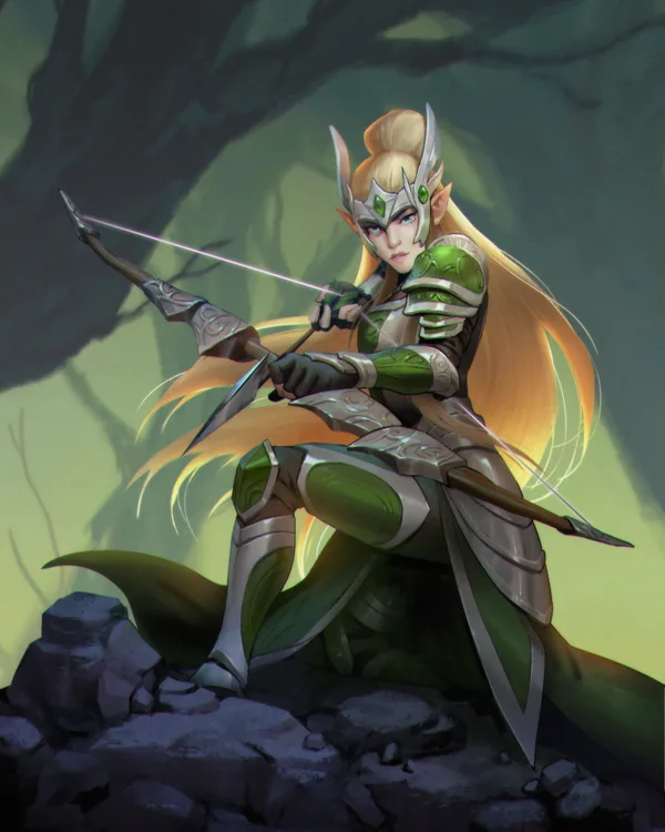 پوسته کماندار الفی (Elven Archer) برای ملکه کماندار کلش اف کلنز
