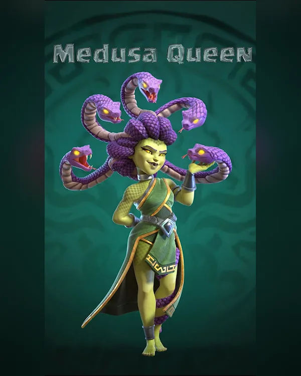 پوسته ملکه مدوسا (Medusa Queen) برای ملکه کماندار کلش اف کلنز